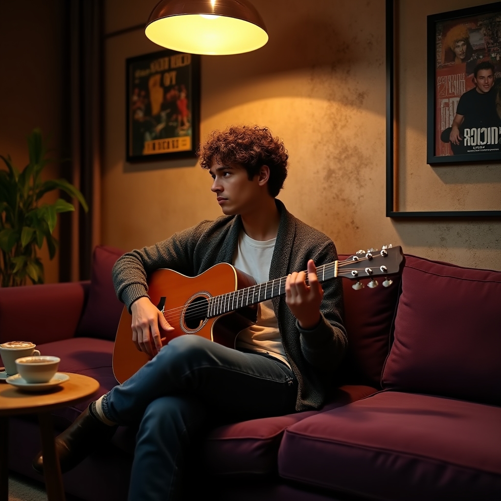 Lounge-Bereich des Studios für Pausen zwischen Aufnahmesessions